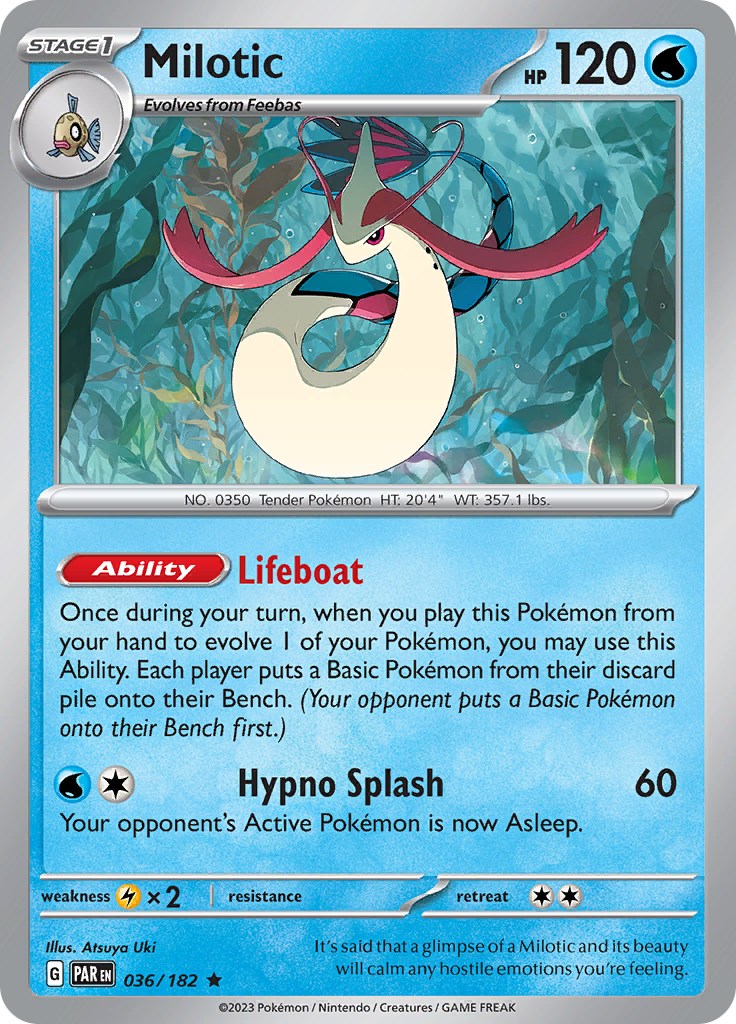 Milotic (36/182) - [Scarlet & Violet: Paradox Rift] Reverse Holofoil