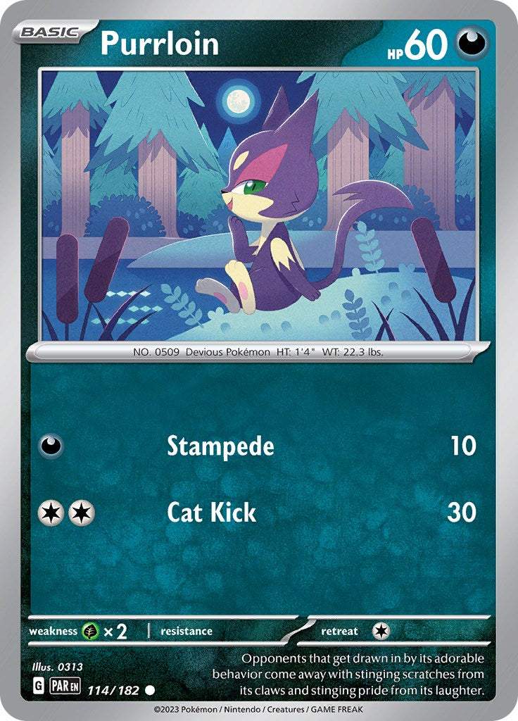 Purrloin (114/182) - [Scarlet & Violet: Paradox Rift]