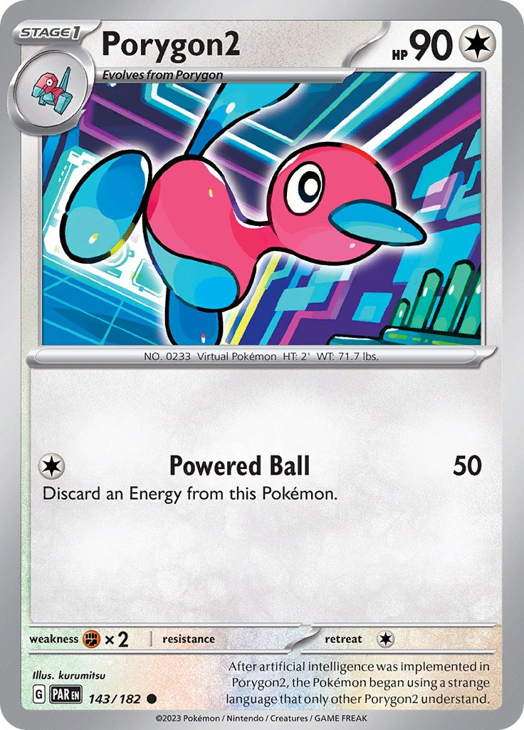 Porygon2 (143/182) - [Scarlet & Violet: Paradox Rift] Reverse Holofoil