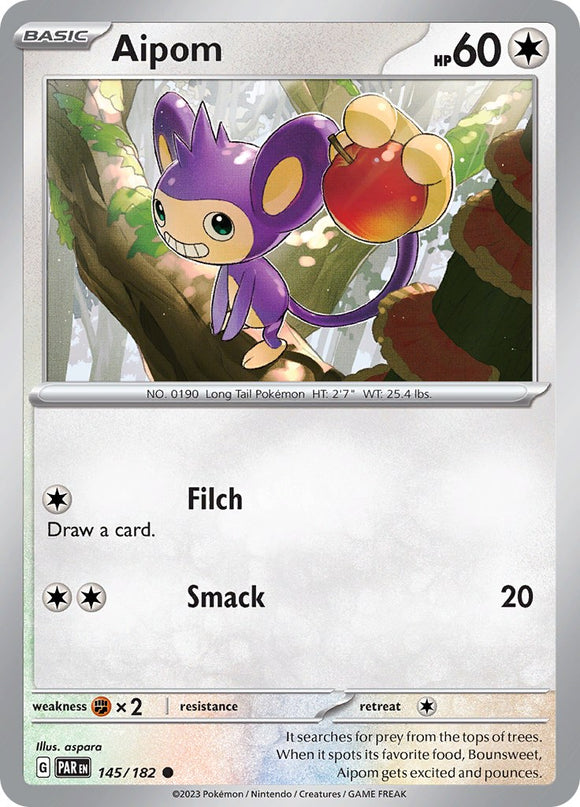 Aipom (145/182) - [Scarlet & Violet: Paradox Rift]