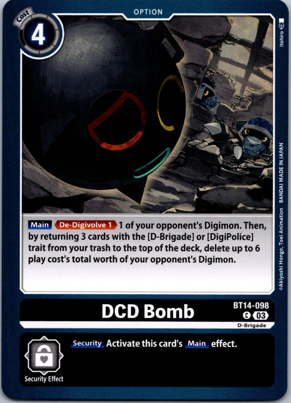 DCD Bomb [BT14-098] [Blast Ace] Normal