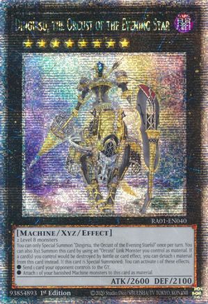 Dingirsu, the Orcust of the Evening Star (Quarter Century Secret Rare) [RA01-EN040] - (Quarter Century Secret Rare)  1st Edition