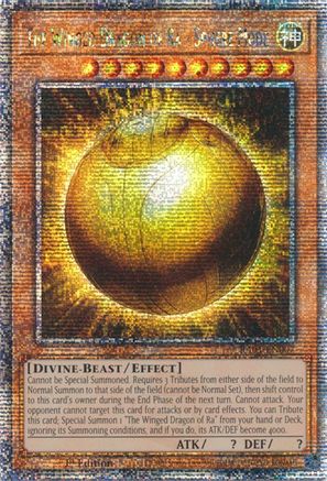 The Winged Dragon of Ra - Sphere Mode (Quarter Century Secret Rare) [RA01-EN007] - (Quarter Century Secret Rare)  1st Edition