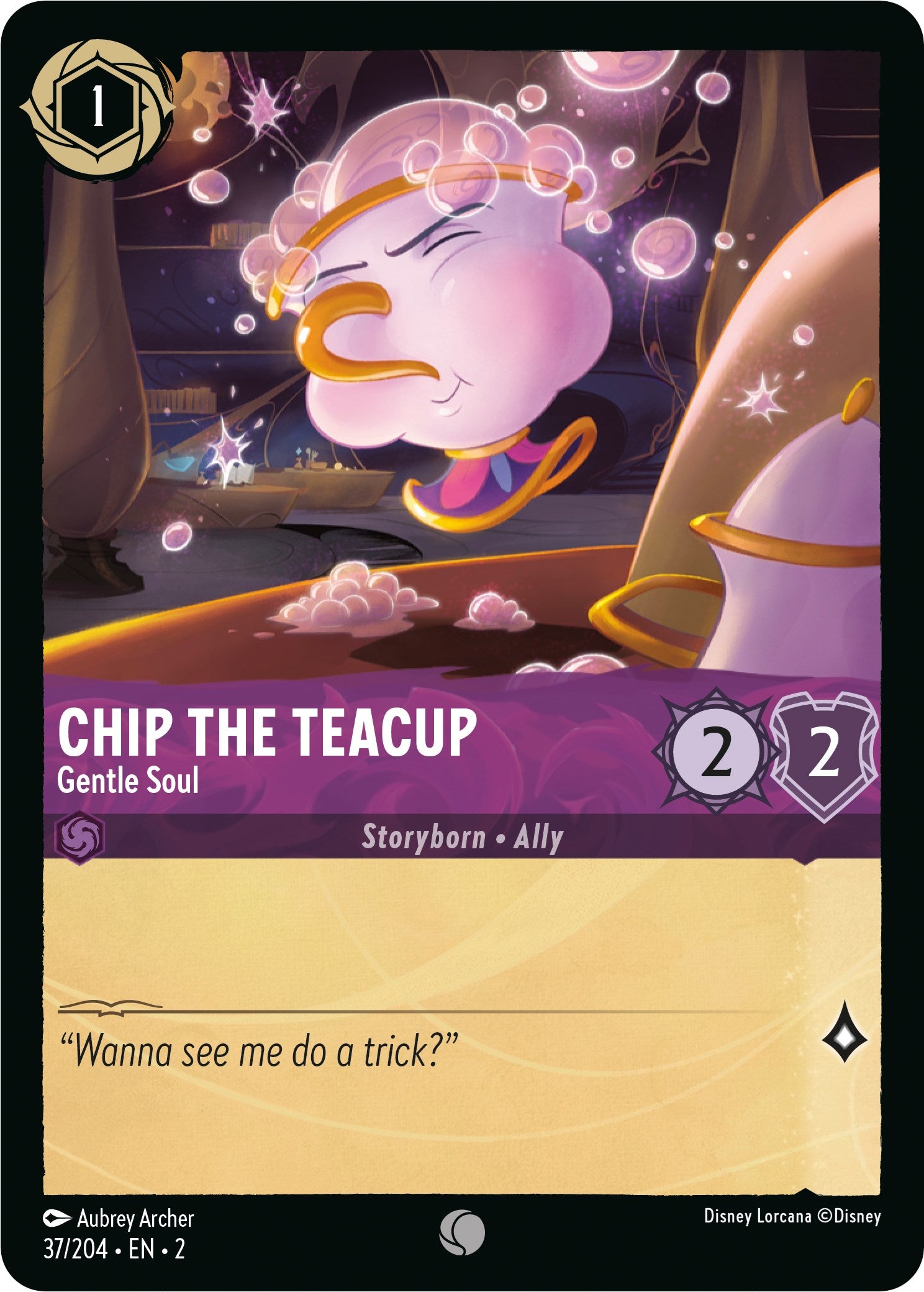 Chip the Teacup - Gentle Soul 37/204 (Rise of the Floodborn) Cold Foil