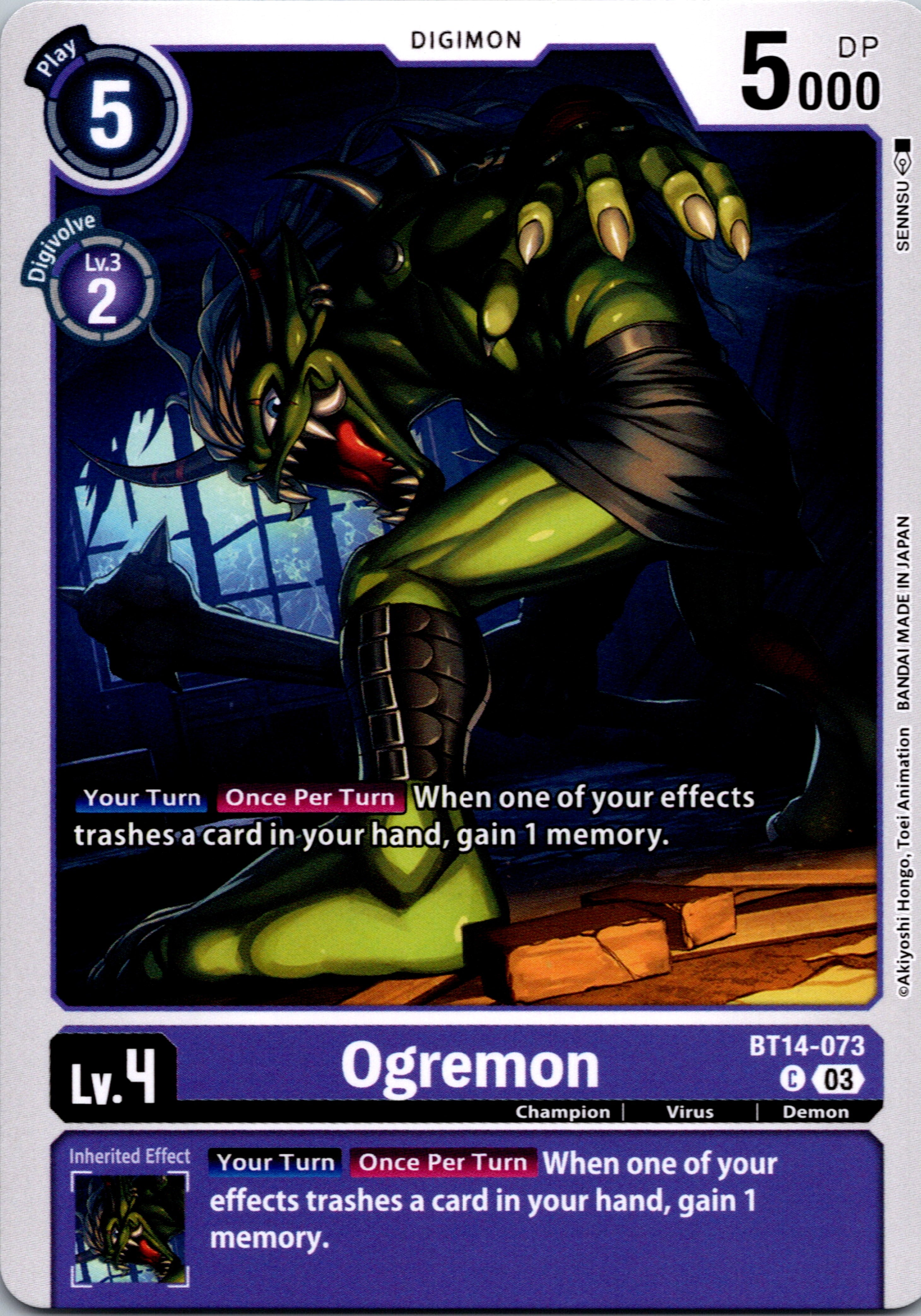 Ogremon [BT14-073] [Blast Ace] Normal