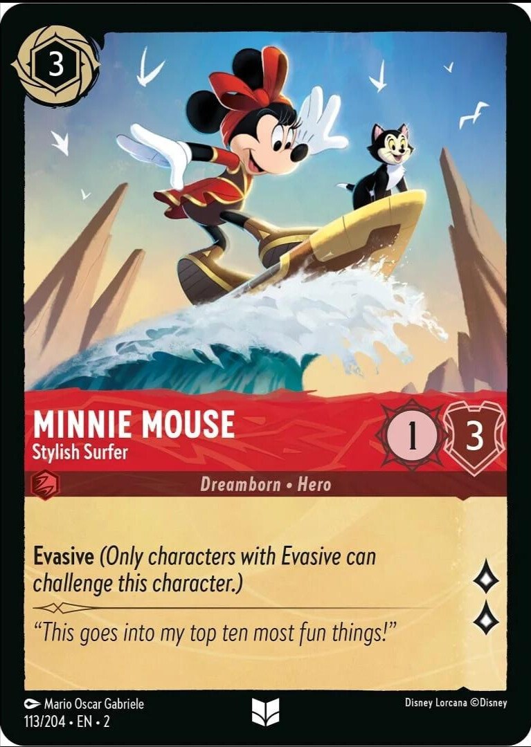 Minnie Mouse - Stylish Surfer 113/204 (Rise of the Floodborn)