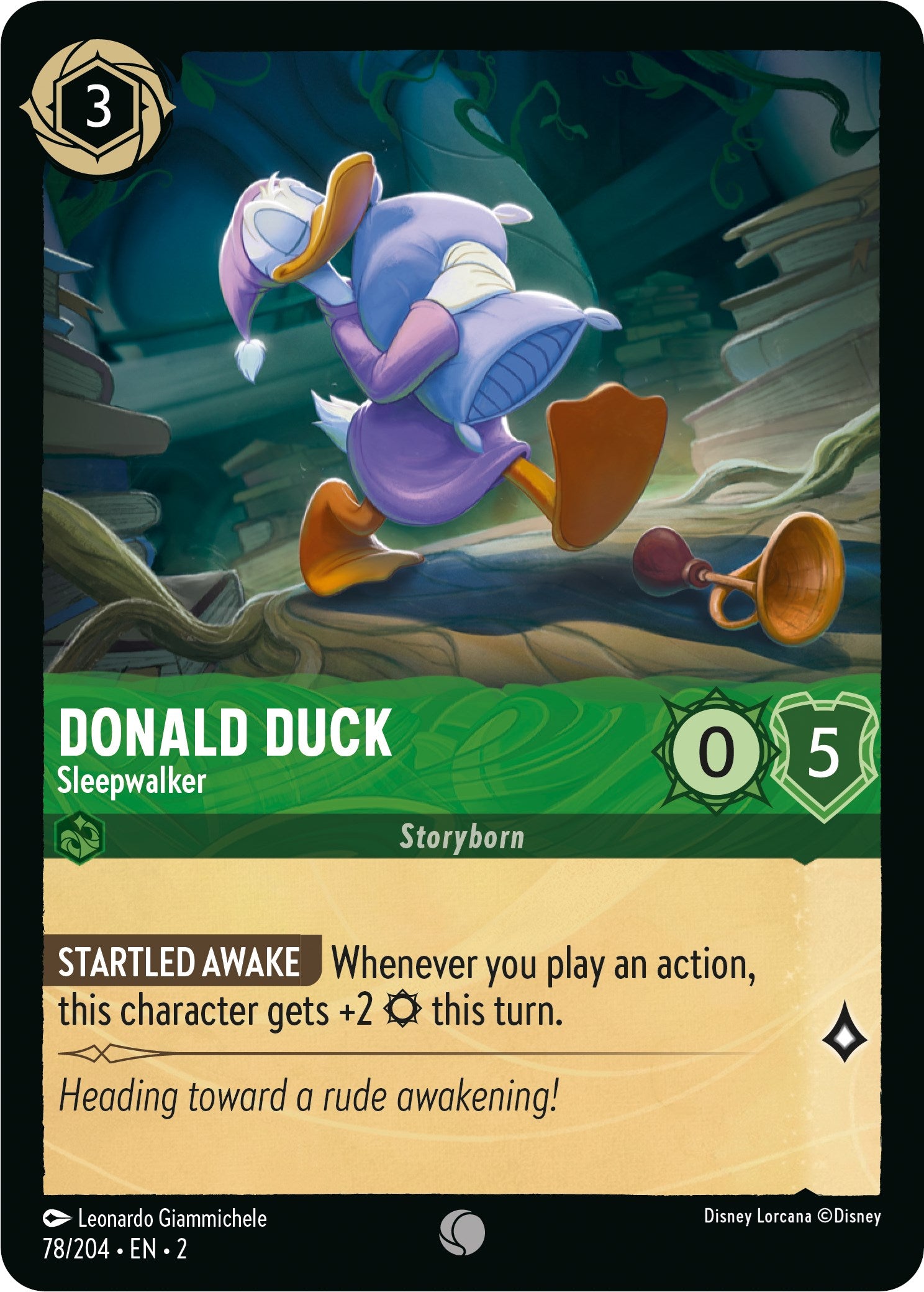 Donald Duck - Sleepwalker 78/204 (Rise of the Floodborn) Cold Foil