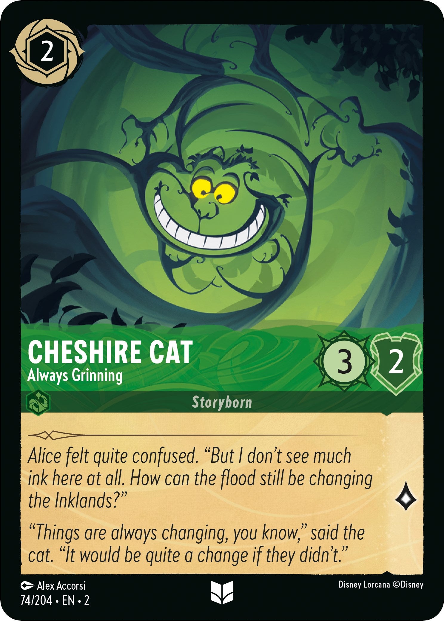 Cheshire Cat - Always Grinning 74/204 (Rise of the Floodborn)