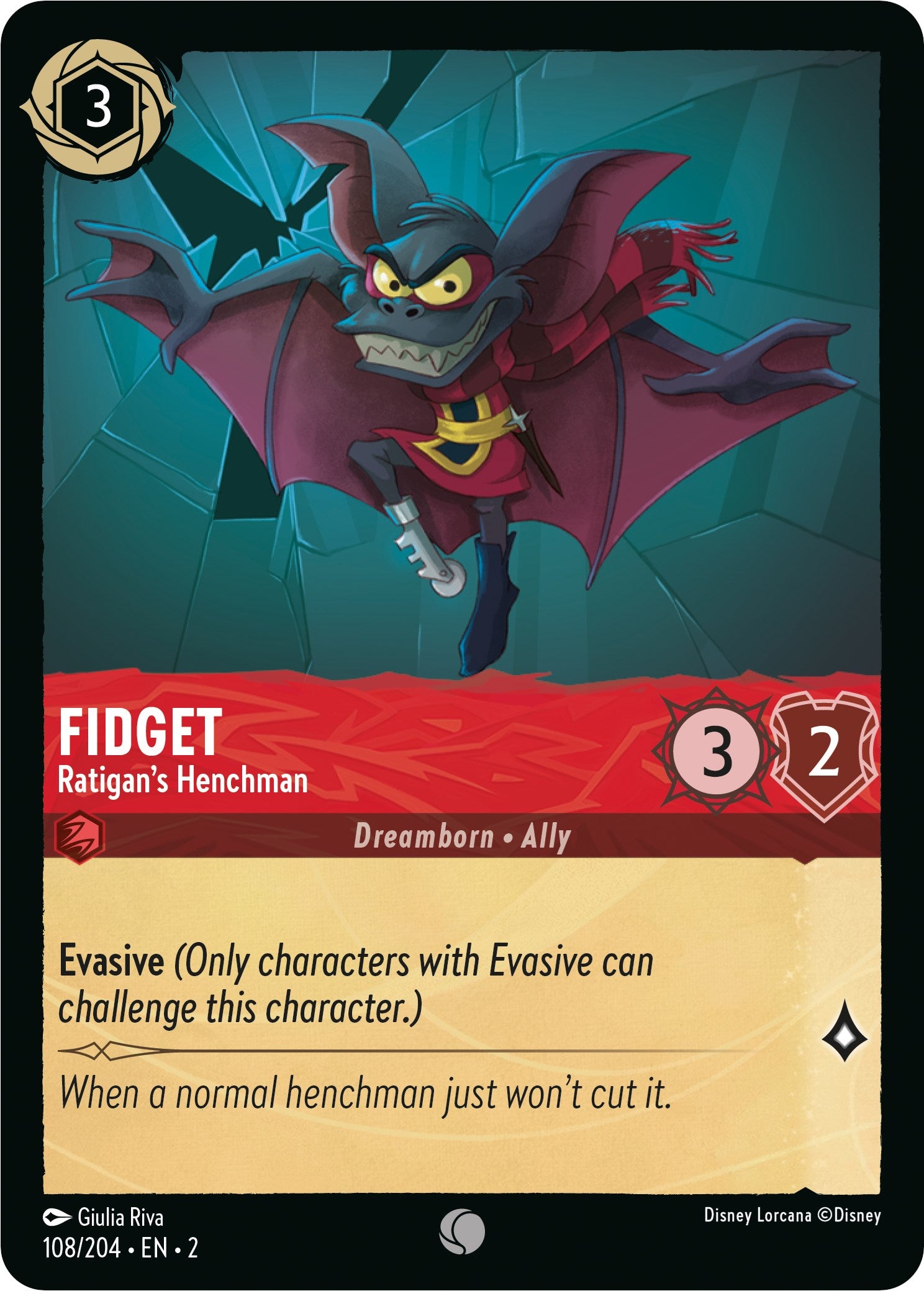 Fidget - Ratigan's Henchman 108/204 (Rise of the Floodborn)