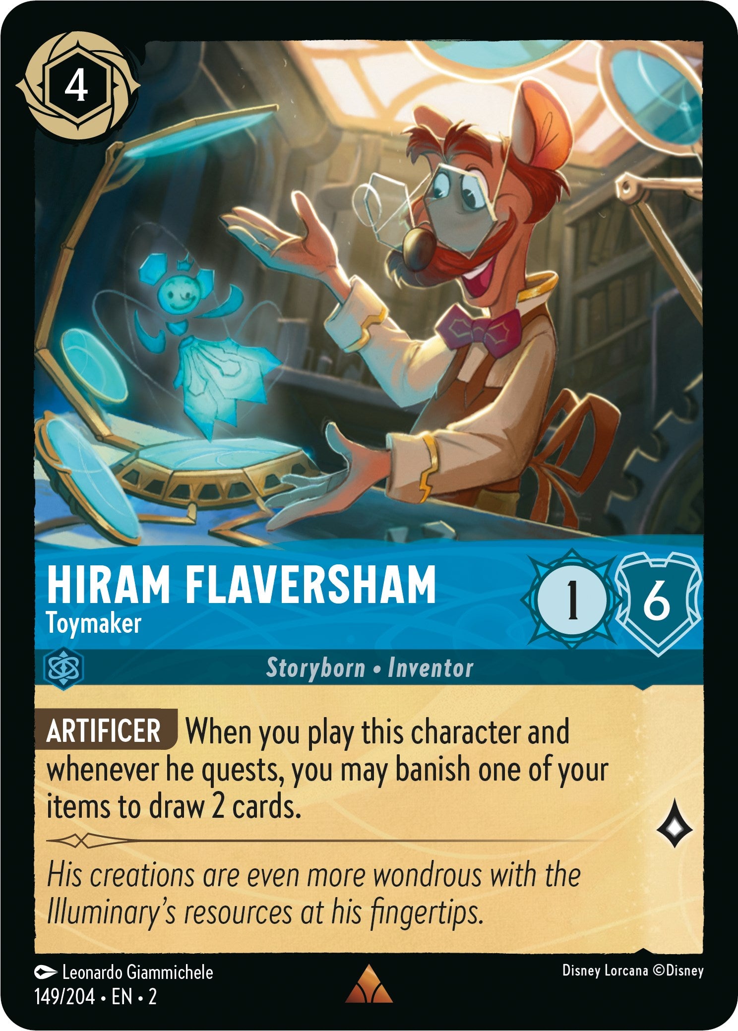 Hiram Flaversham - Toymaker 149/204 (Rise of the Floodborn)