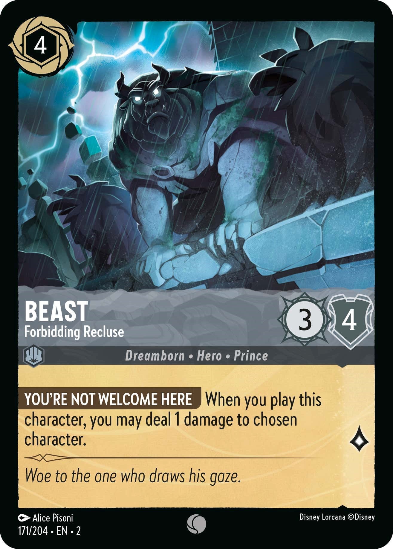 Beast - Forbidding Recluse 171/204 (Rise of the Floodborn)