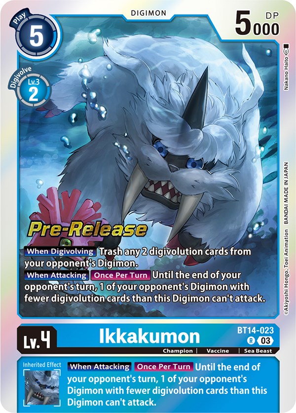 Ikkakumon [BT14-023] [Blast Ace Pre-Release Cards] Foil