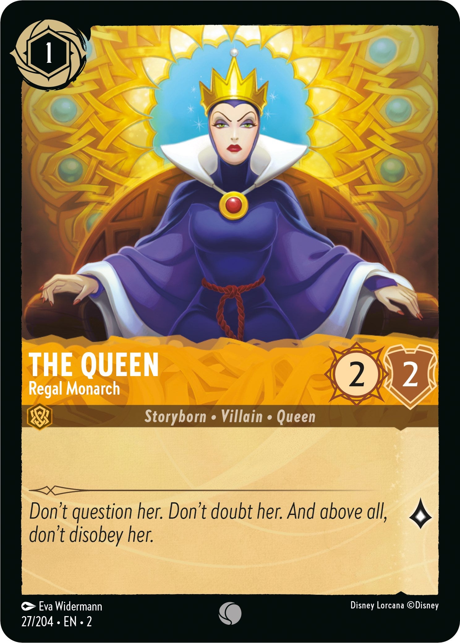 The Queen - Regal Monarch 27/204 (Rise of the Floodborn) Cold Foil