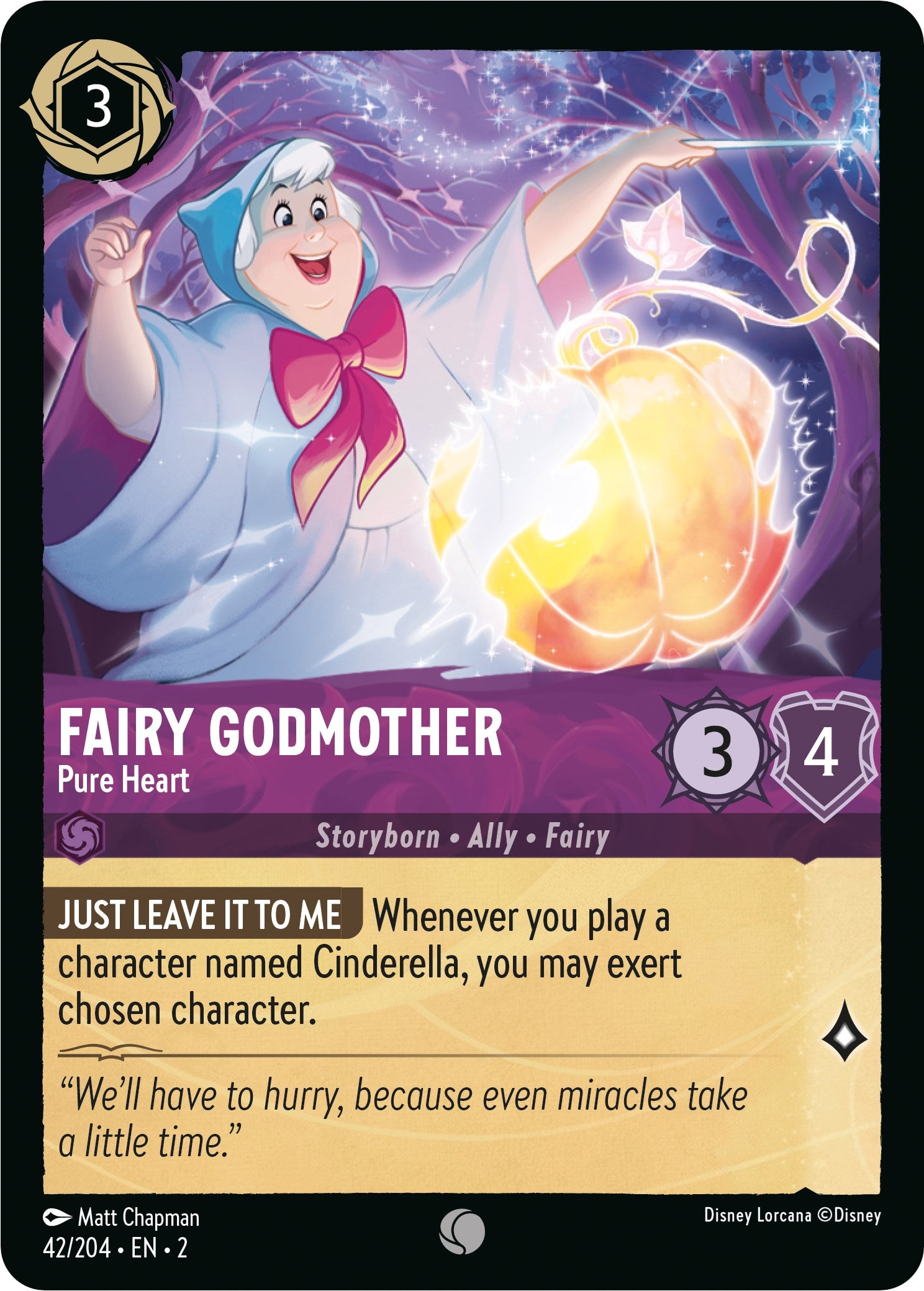 Fairy Godmother - Pure Heart 42/204 (Rise of the Floodborn) Cold Foil