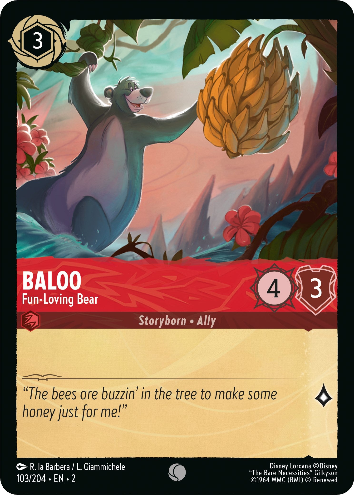 Baloo - Fun-Loving Bear 103/204 (Rise of the Floodborn)