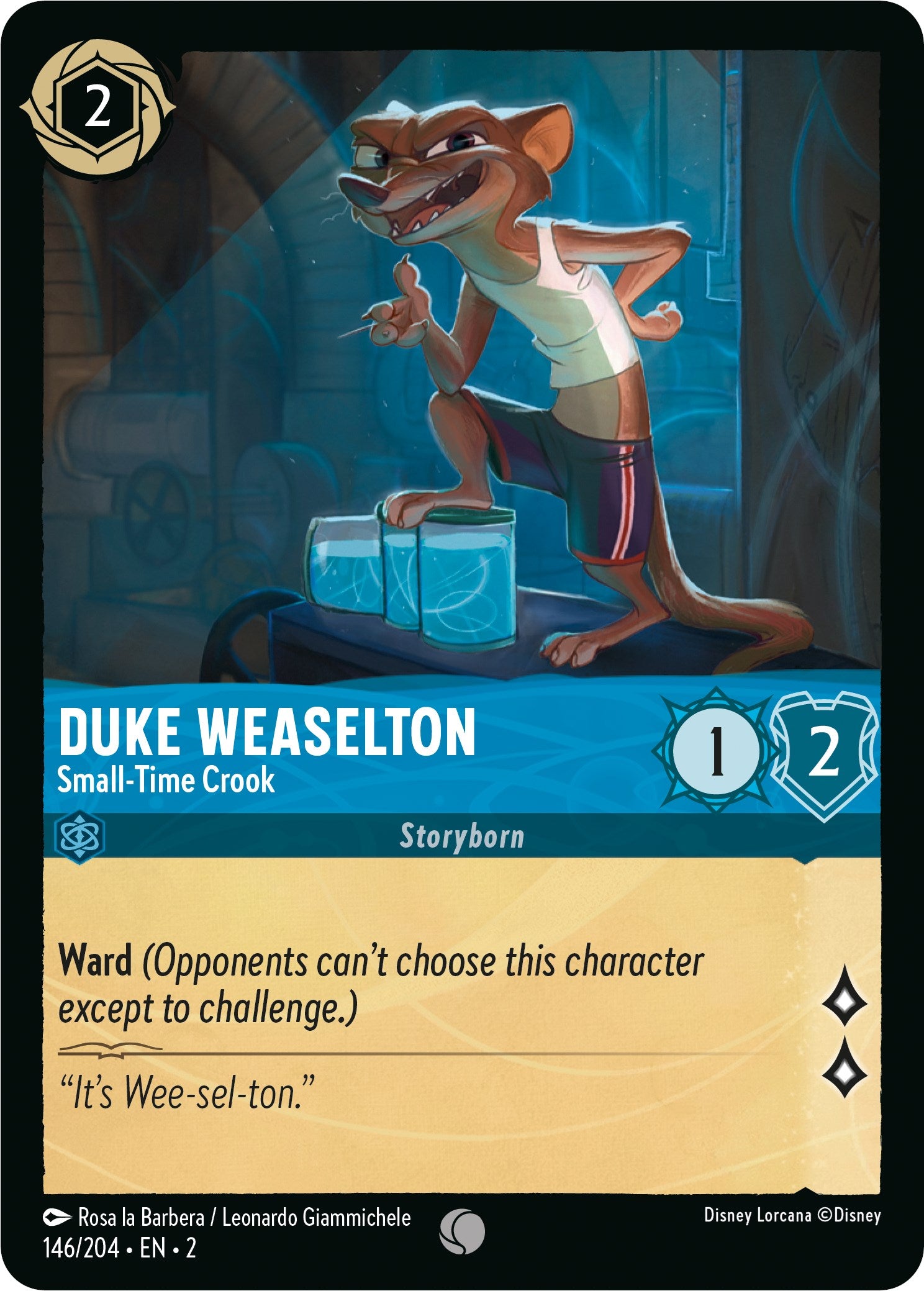 Duke Weaselton - Small-Time Crook 146/204 (Rise of the Floodborn) Cold Foil