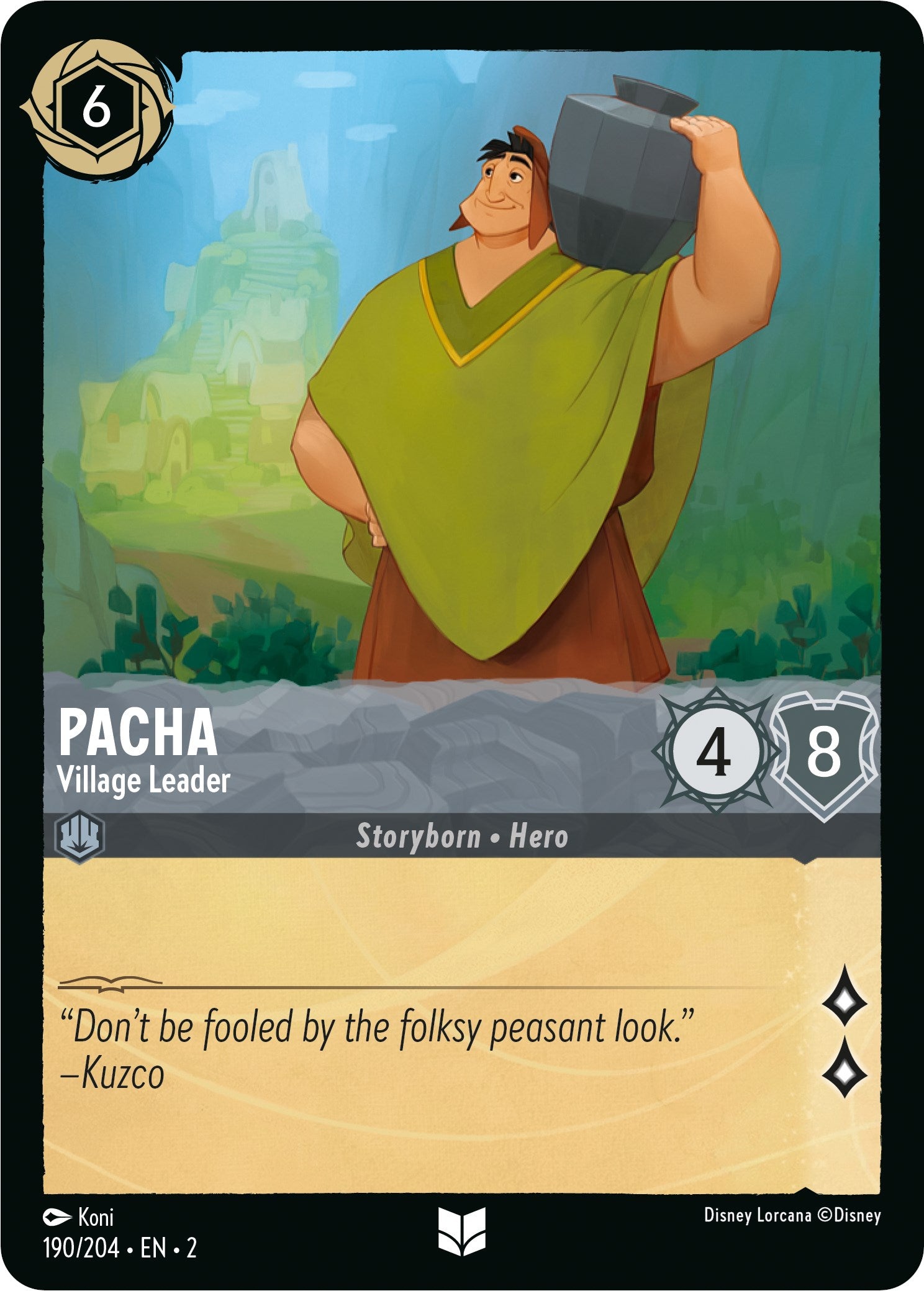 Pacha - Village Leader 190/204 (Rise of the Floodborn) Cold Foil