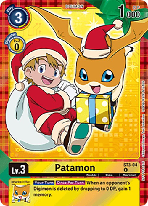 Patamon (Winter Holiday 2023) [ST3-04] [Starter Deck 03: Heaven's Yellow] Foil