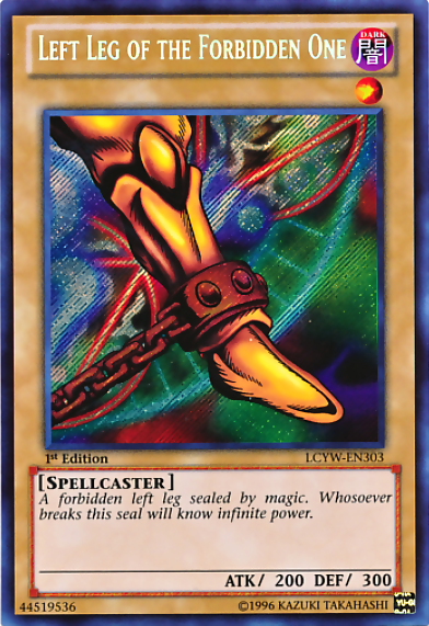 Left Leg of the Forbidden One [LCYW-EN303] Secret Rare - Duel Kingdom