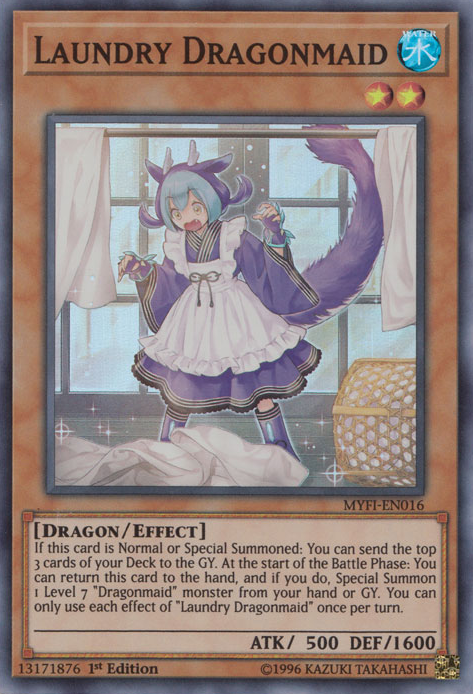 Laundry Dragonmaid [MYFI-EN016] Super Rare - Duel Kingdom