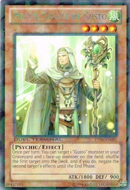 Musto, Oracle of Gusto [DT06-EN081] Rare - Duel Kingdom