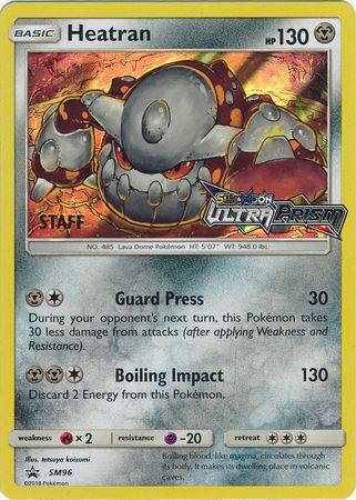 Heatran (Staff Prerelease Promo) (SM96) [Sun & Moon: Black Star Promos] - Duel Kingdom