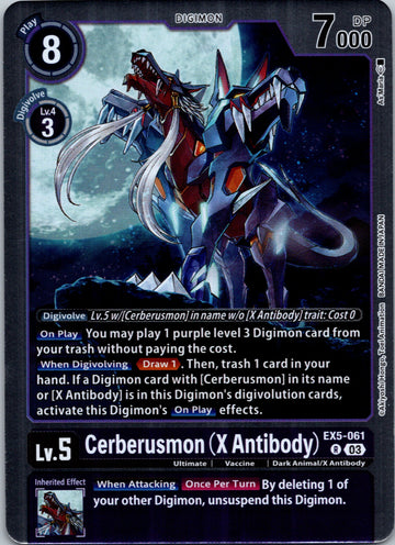 Cerberusmon (X Antibody) [EX5-061] [Animal Colosseum] Foil