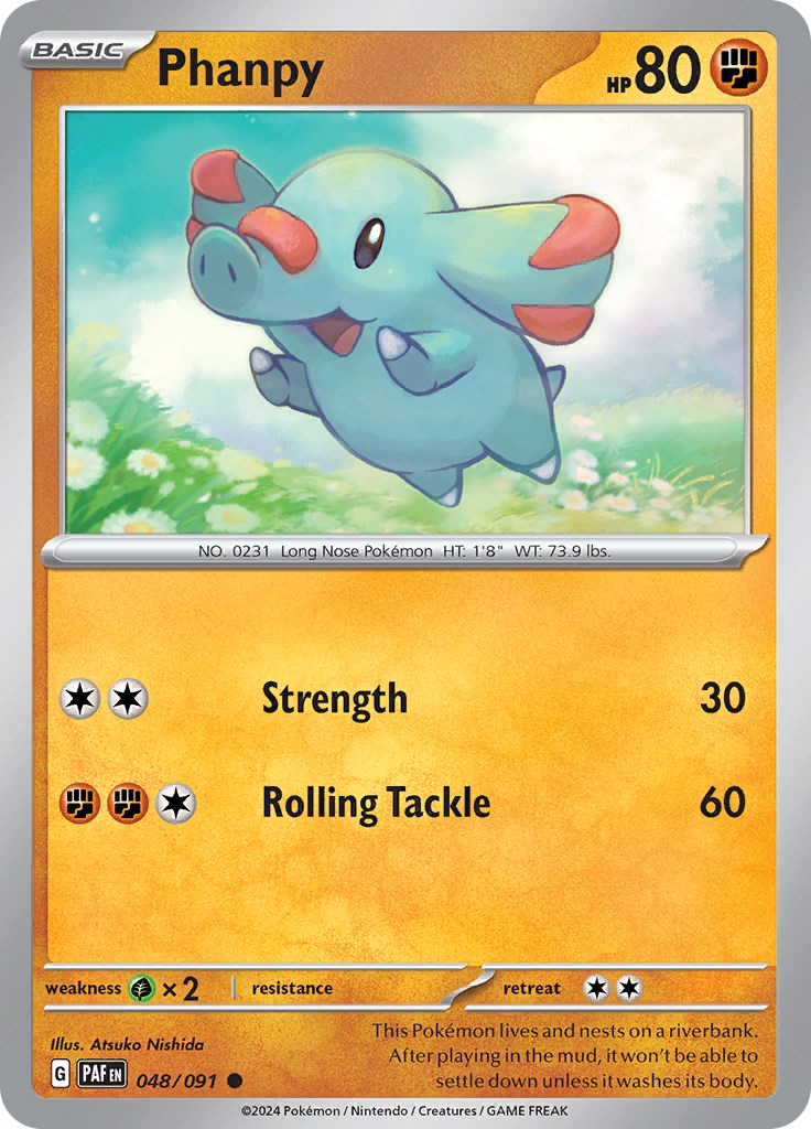 Phanpy [048/091] - (Paldean Fates) Reverse Holofoil