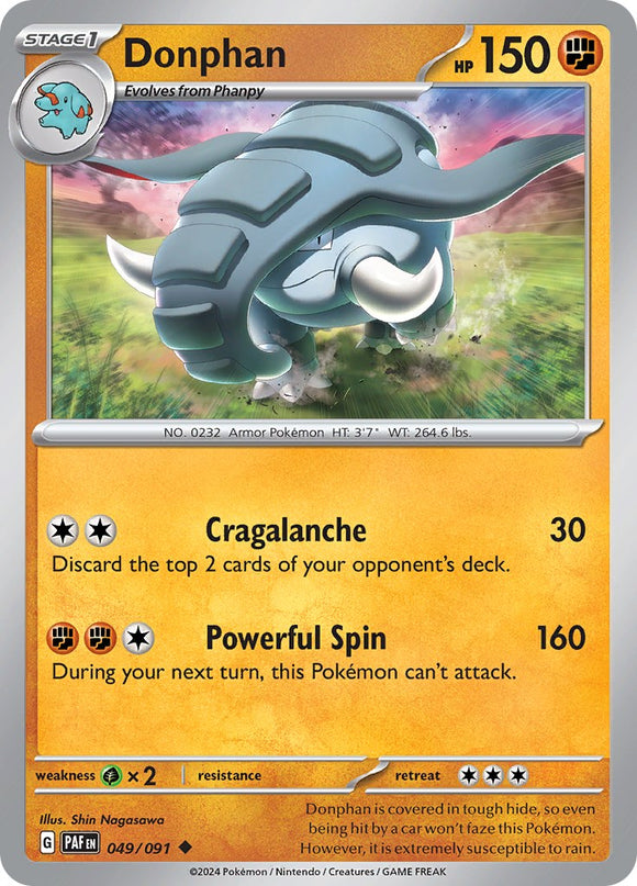 Donphan [049/091] - (Paldean Fates)