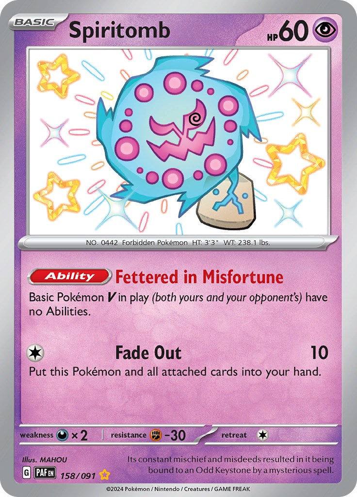 Spiritomb [158/091] - (Paldean Fates) Holofoil