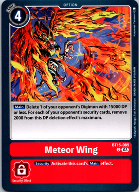 Meteor Wing [BT15-089] [Exceed Apocalypse] Normal