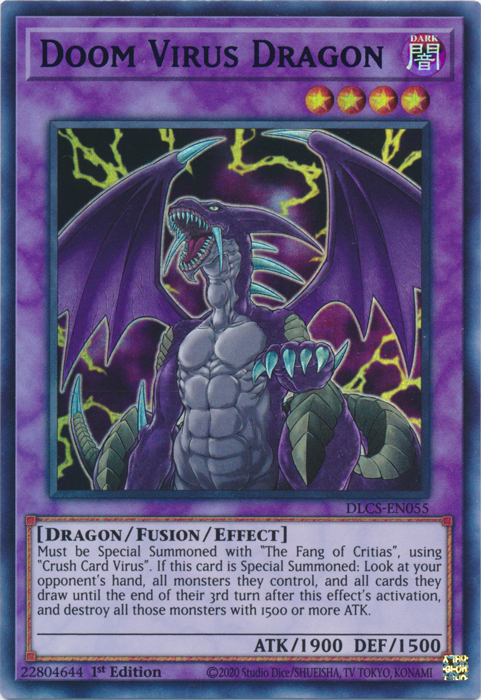 Doom Virus Dragon (Purple) [DLCS-EN055] Ultra Rare - Duel Kingdom