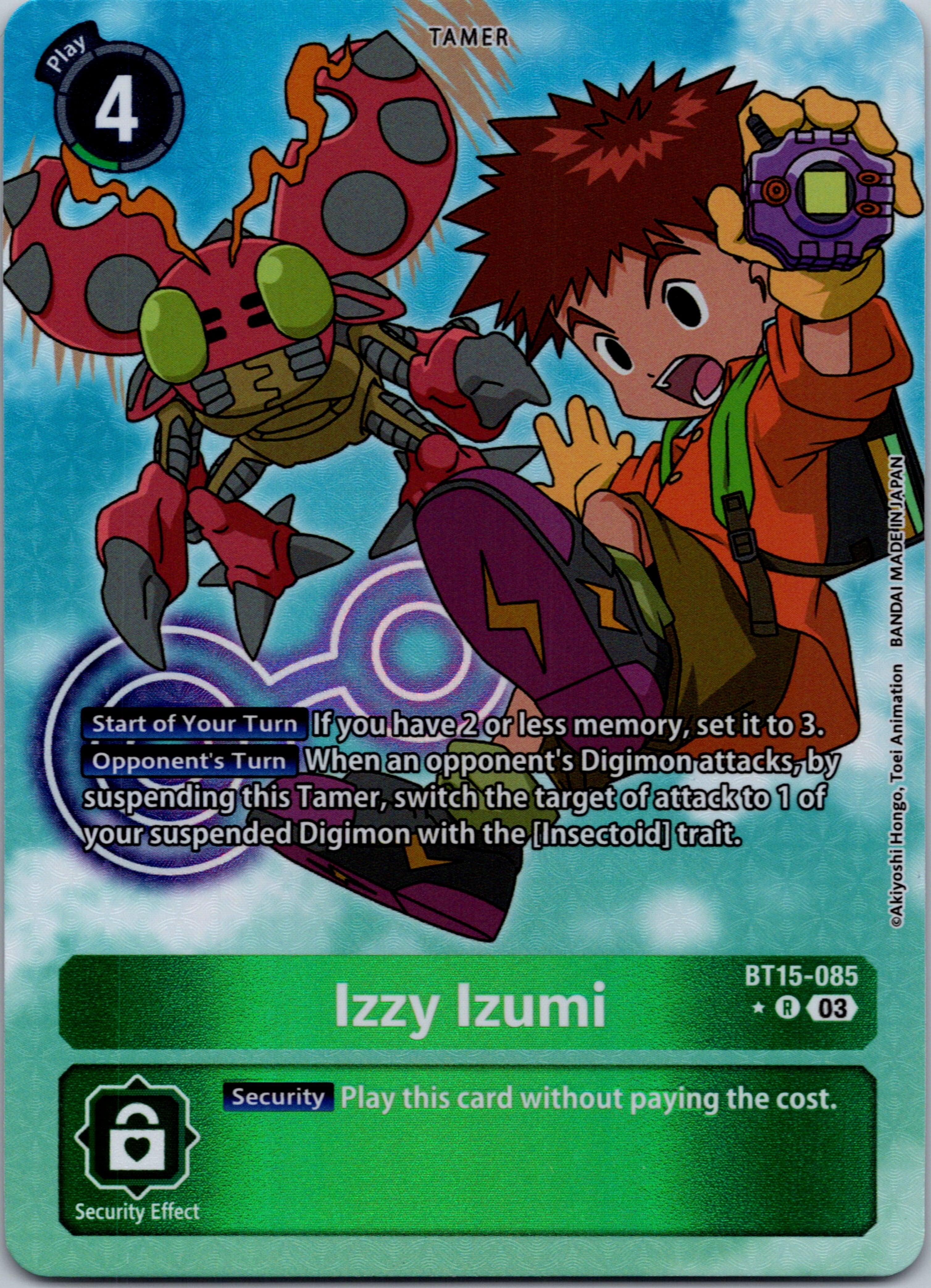 Izzy Izumi (Alternate Art) [BT15-085] [Exceed Apocalypse] Foil