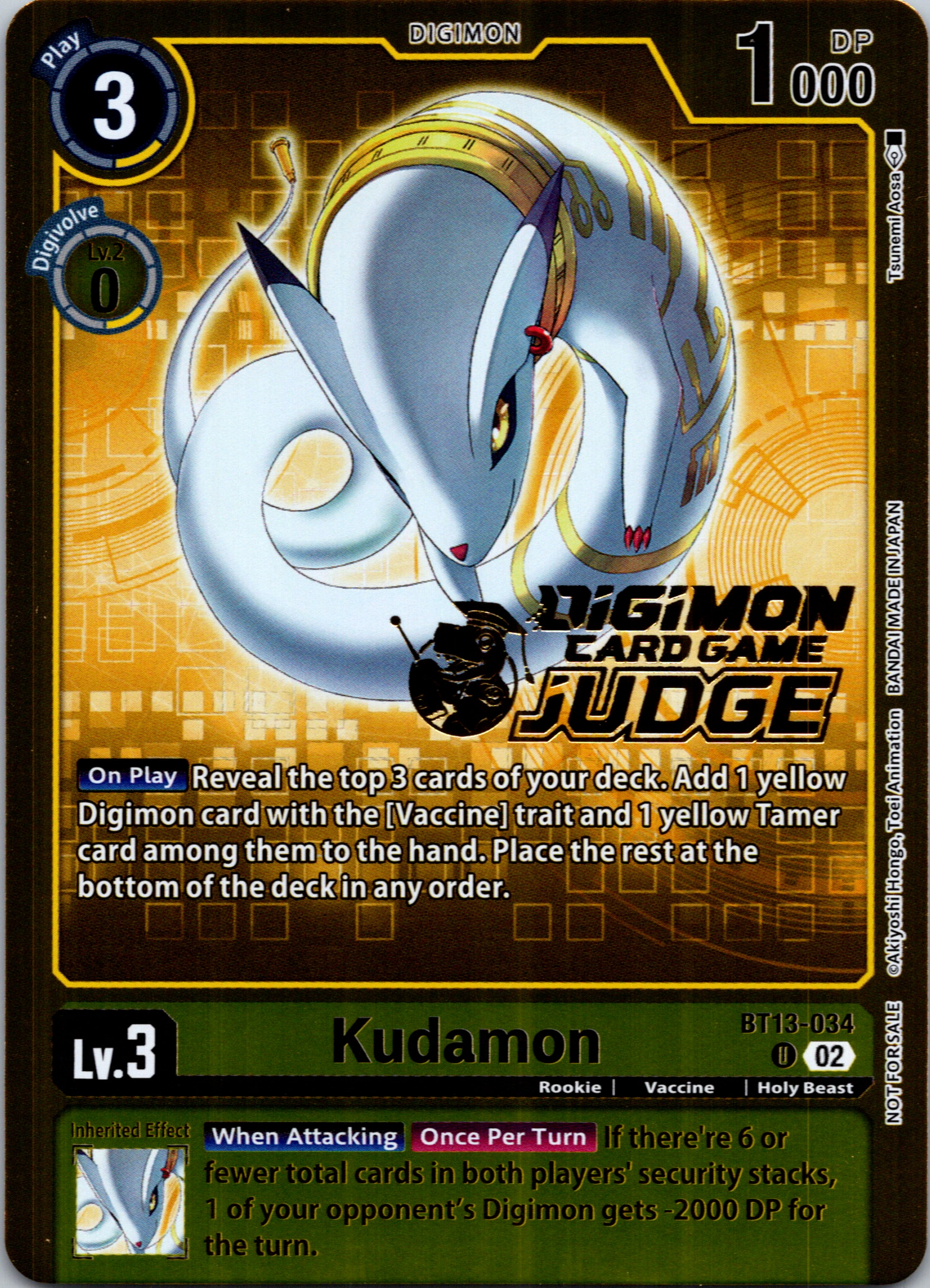 Kudamon (Judge Pack 5) [BT13-034] [Versus Royal Knights] Foil