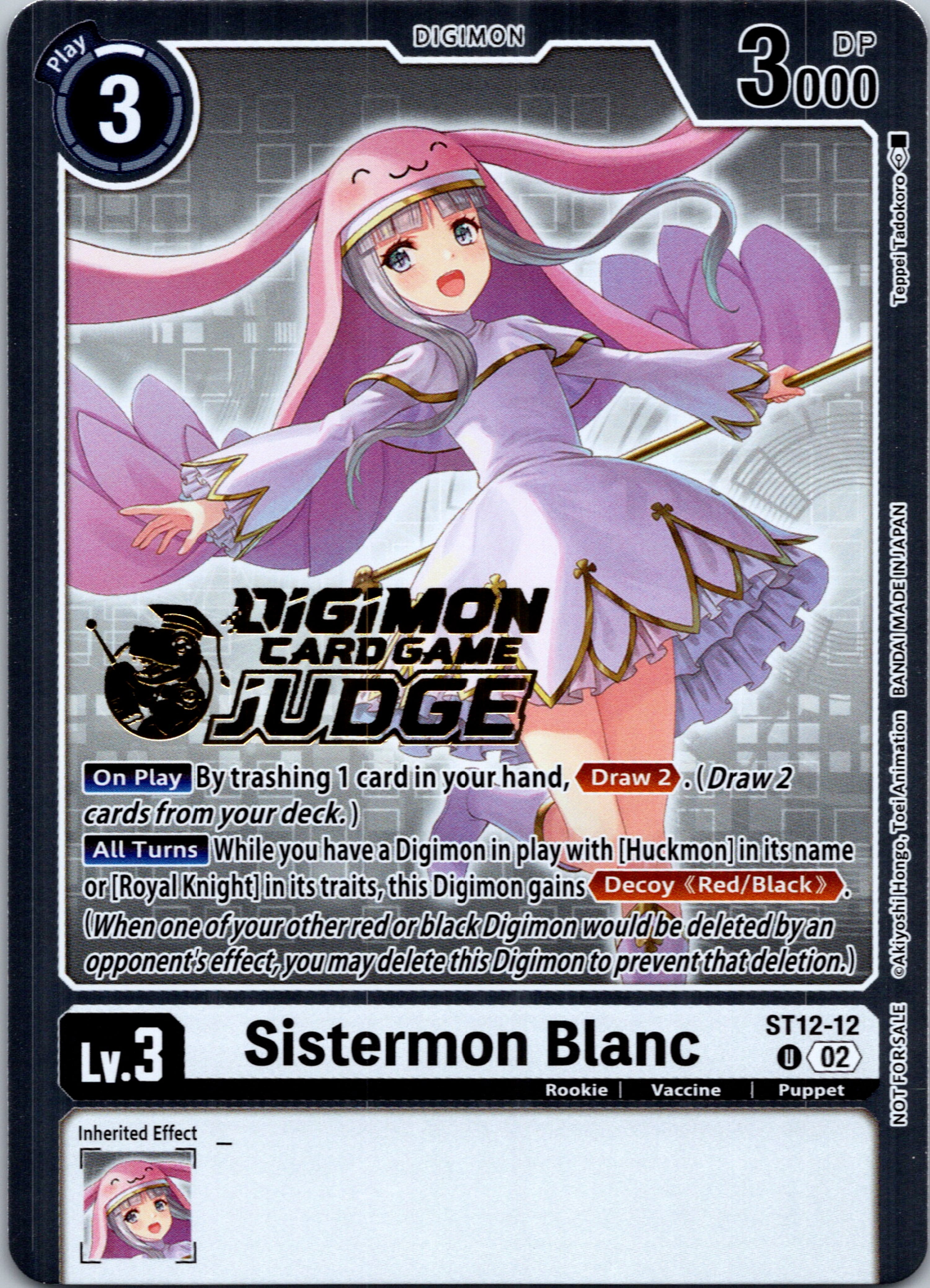 Sistermon Blanc (Judge Pack 5) [ST12-12] [Starter Deck 12: Jesmon] Foil