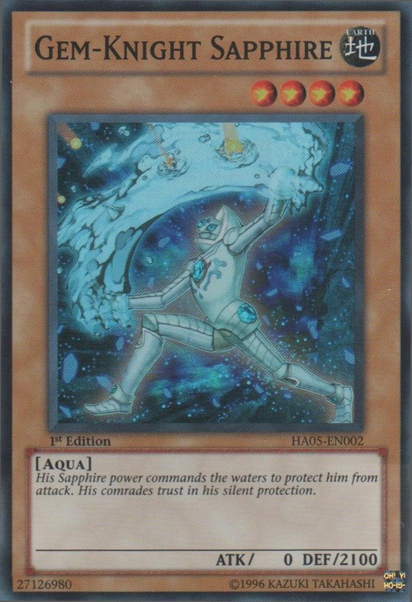 Gem-Knight Sapphire [HA05-EN002] Super Rare - Duel Kingdom