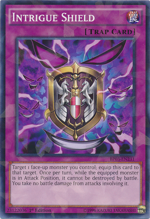 Intrigue Shield [BP03-EN231] Shatterfoil Rare - Duel Kingdom