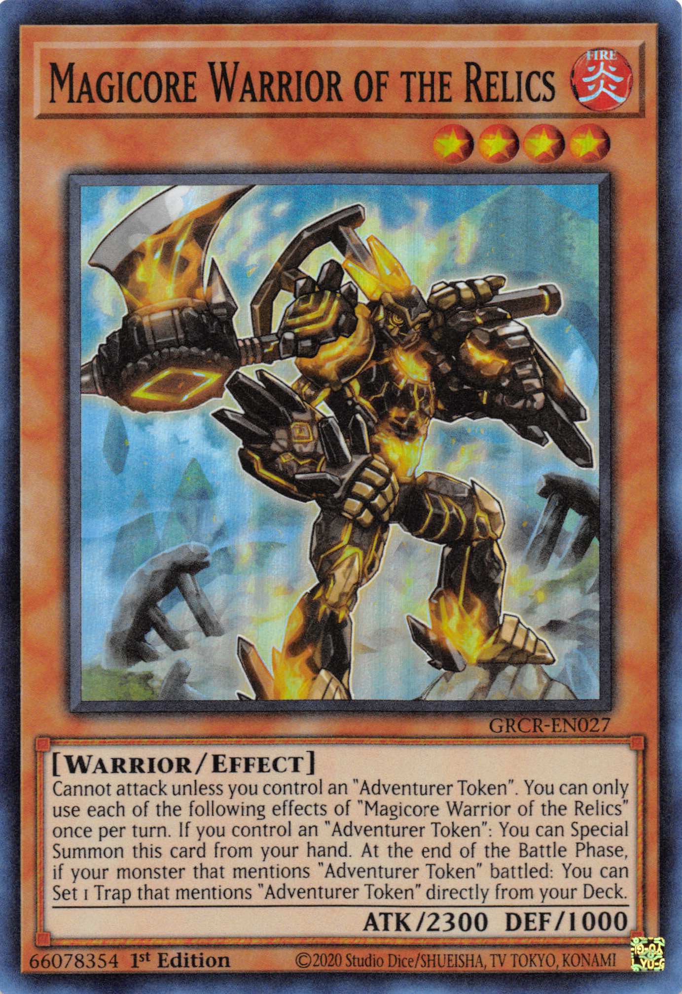 Magicore Warrior of the Relics [GRCR-EN027] Super Rare - Duel Kingdom