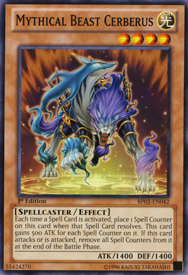 Mythical Beast Cerberus [BP02-EN042] Mosaic Rare - Duel Kingdom