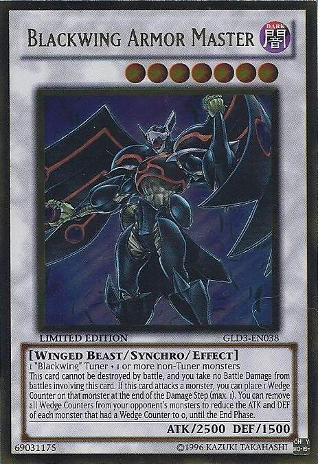 Blackwing Armor Master [GLD3-EN038] Gold Rare - Duel Kingdom