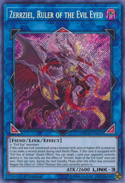 Zerrziel, Ruler of the Evil Eyed [INCH-EN031] Secret Rare - Duel Kingdom