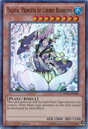 Talaya, Princess of Cherry Blossoms [MP14-EN089] Super Rare - Duel Kingdom