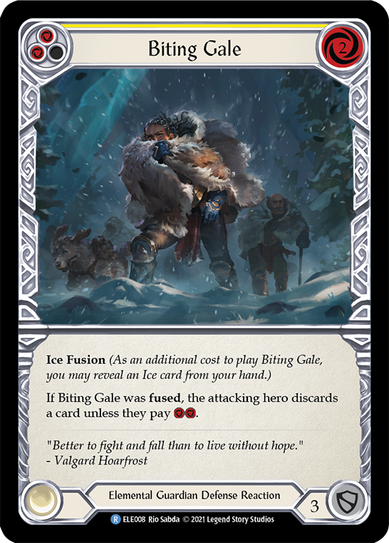 Biting Gale (Yellow) [ELE008] 1st Edition Normal - Duel Kingdom