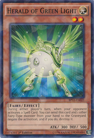 Herald of Green Light [BP03-EN022] Shatterfoil Rare - Duel Kingdom