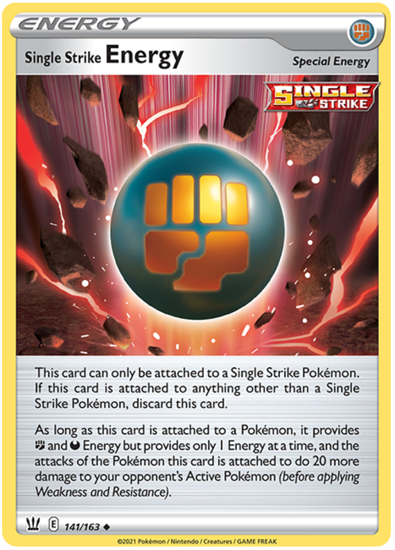 Single Strike Energy (141/163) [Sword & Shield: Battle Styles] - Duel Kingdom