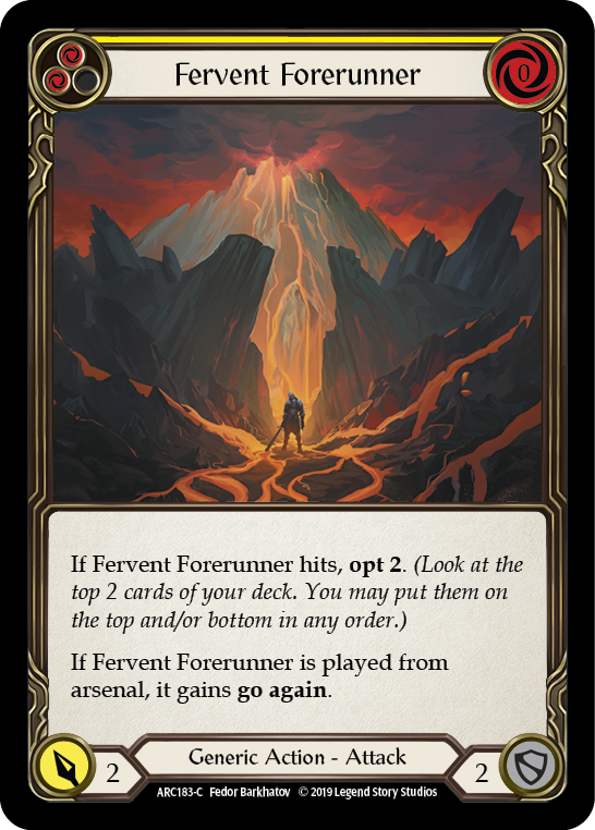 Fervent Forerunner (Yellow) [ARC183-C] 1st Edition Normal - Duel Kingdom