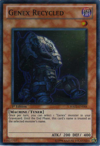 Genex Recycled [HA02-EN044] Super Rare - Duel Kingdom