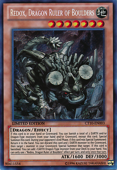 Redox, Dragon Ruler of Boulders [CT10-EN003] Secret Rare - Duel Kingdom