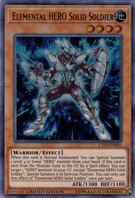 Elemental Hero Solid Soldier [CT15-EN003] Ultra Rare - Duel Kingdom