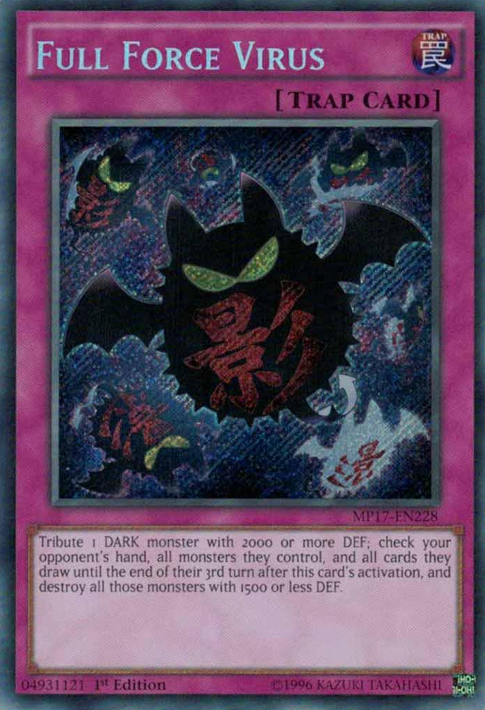 Full Force Virus [MP17-EN228] Secret Rare - Duel Kingdom